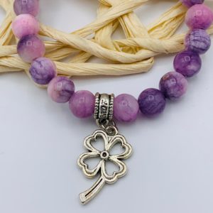 Bracelet Jade nuage Violet