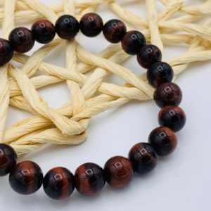 Bracelet Œil de Tigre Rouge