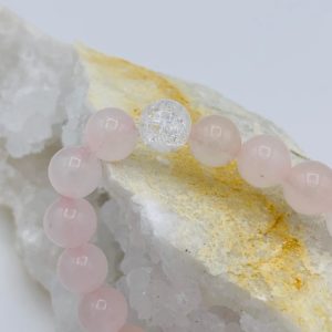 Bracelet Quartz Rose & Cristal