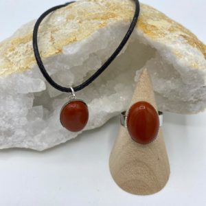 Parure Jaspe Rouge