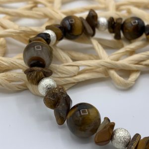 Bracelet Oeil de Tigre Argent