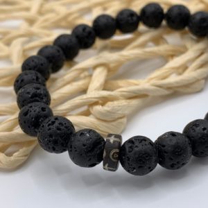 Bracelet Pierre de Lave - 21cm
