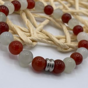 Bracelet Pierre de lune & Cornaline