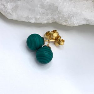 Puces d'oreilles Malachite