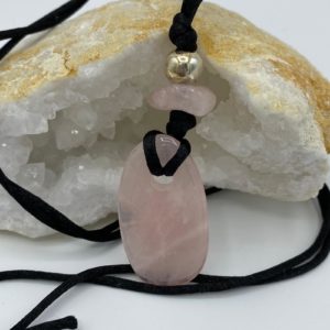 Collier en Quartz Rose