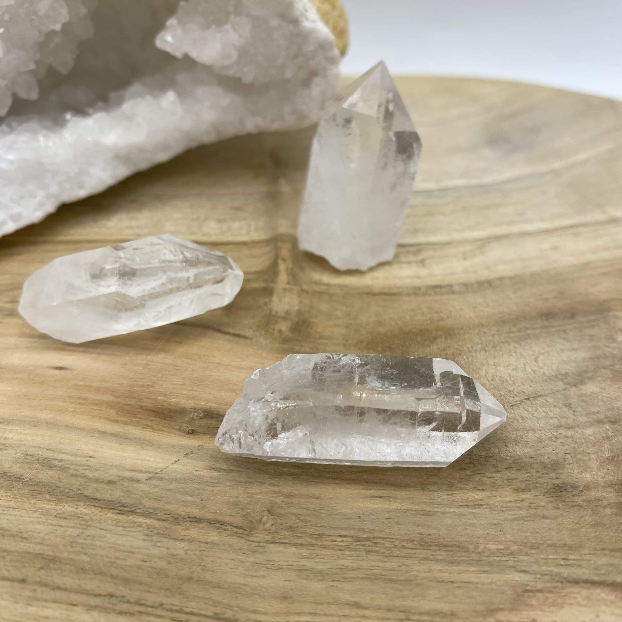 Pointe Cristal de Roche - Quartz Blanc - Plaisir du Yoga