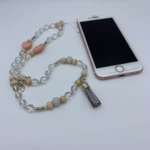 Bijoux de téléphone en pierres naturelles Cristal de Roche