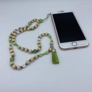 Bijoux de téléphone en pierres naturelles Jade