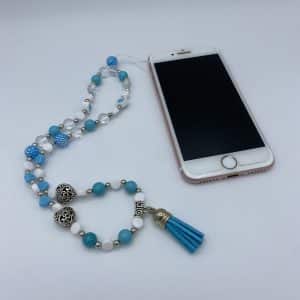 Bijoux de téléphone en pierres naturelles Turquoise