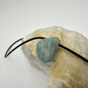 Collier Amazonite Pierre Roulée
