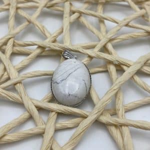 Pendentif Howlite Cabochon