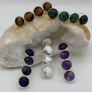 Barrette Clip en pierres naturelles