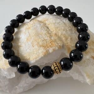 Bracelet Agate Noire