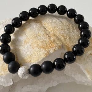 Bracelet Agate noire