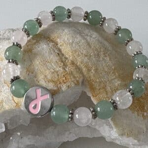 Bracelet Aventurine & quartz rose Octobre ROSE