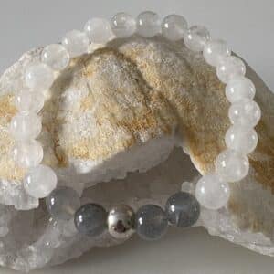 Bracelet Jade & labradorite