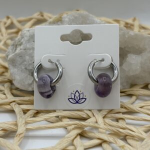 Créoles Rhodié Donuts - Améthyste