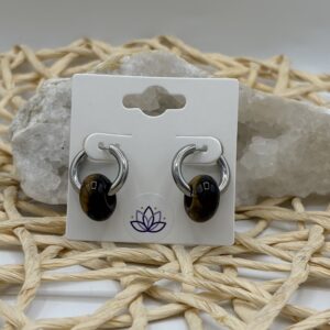 Créoles Rhodié Donuts - Oeil de tigre